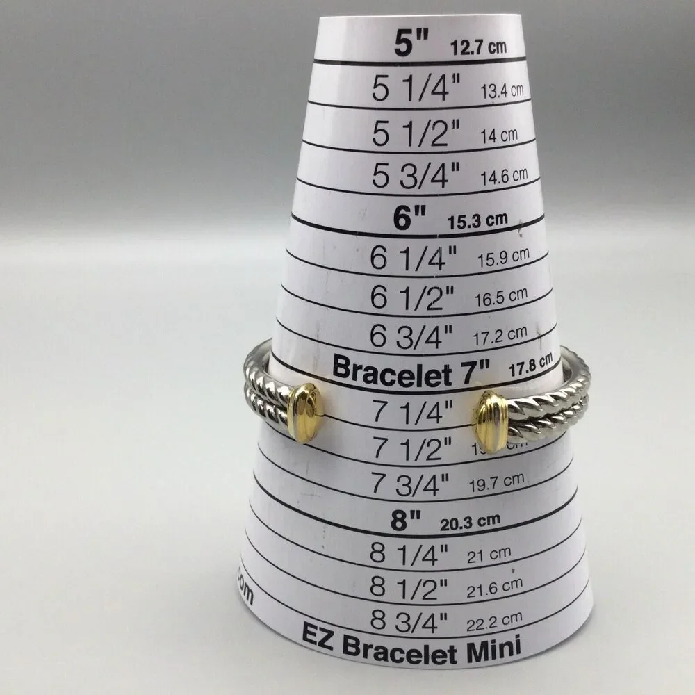 Joan Rivers Two-Tone Gold and Silver Pyramid Bracelet Watch
